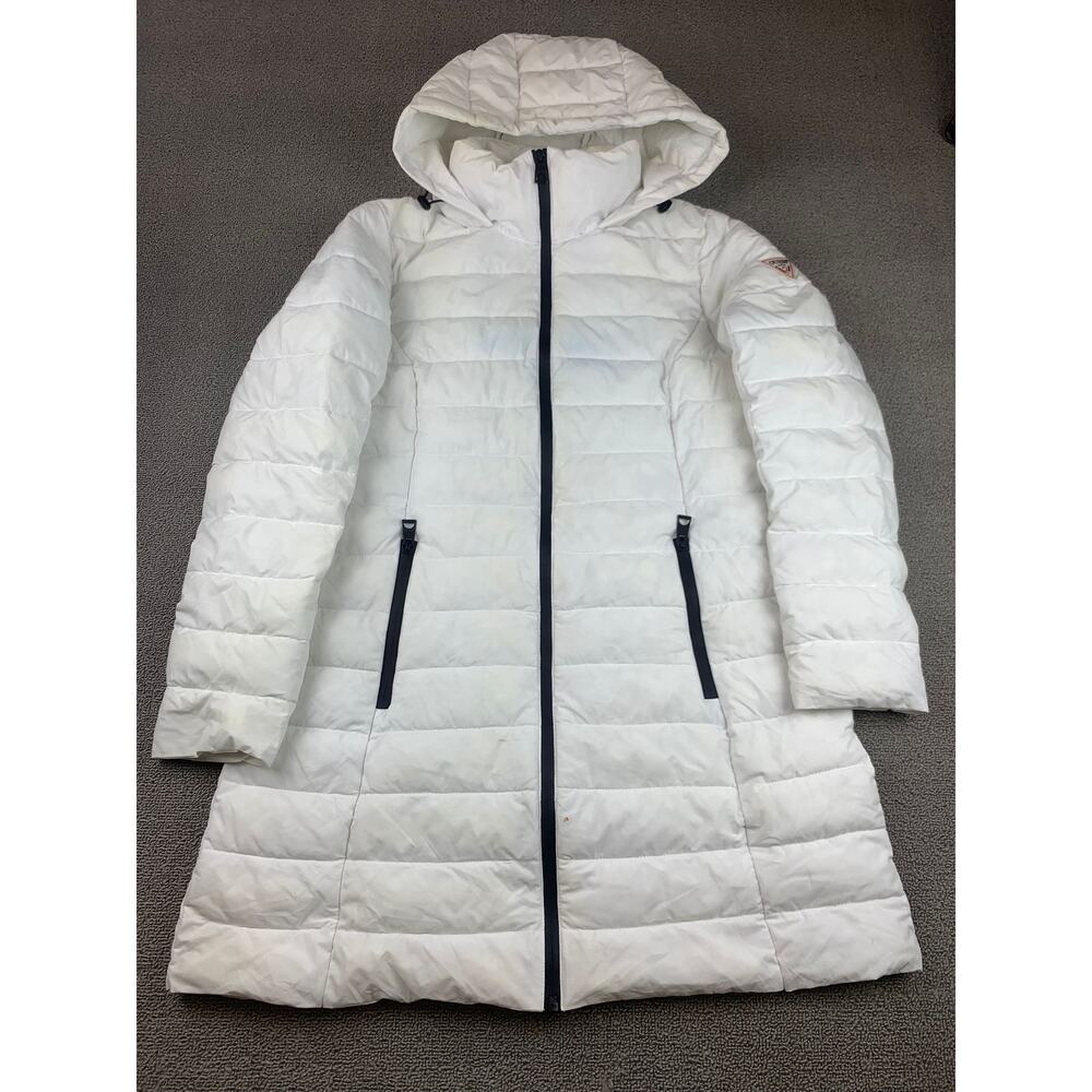 Guess‎ Women's M White Puffer Jacket With Hood